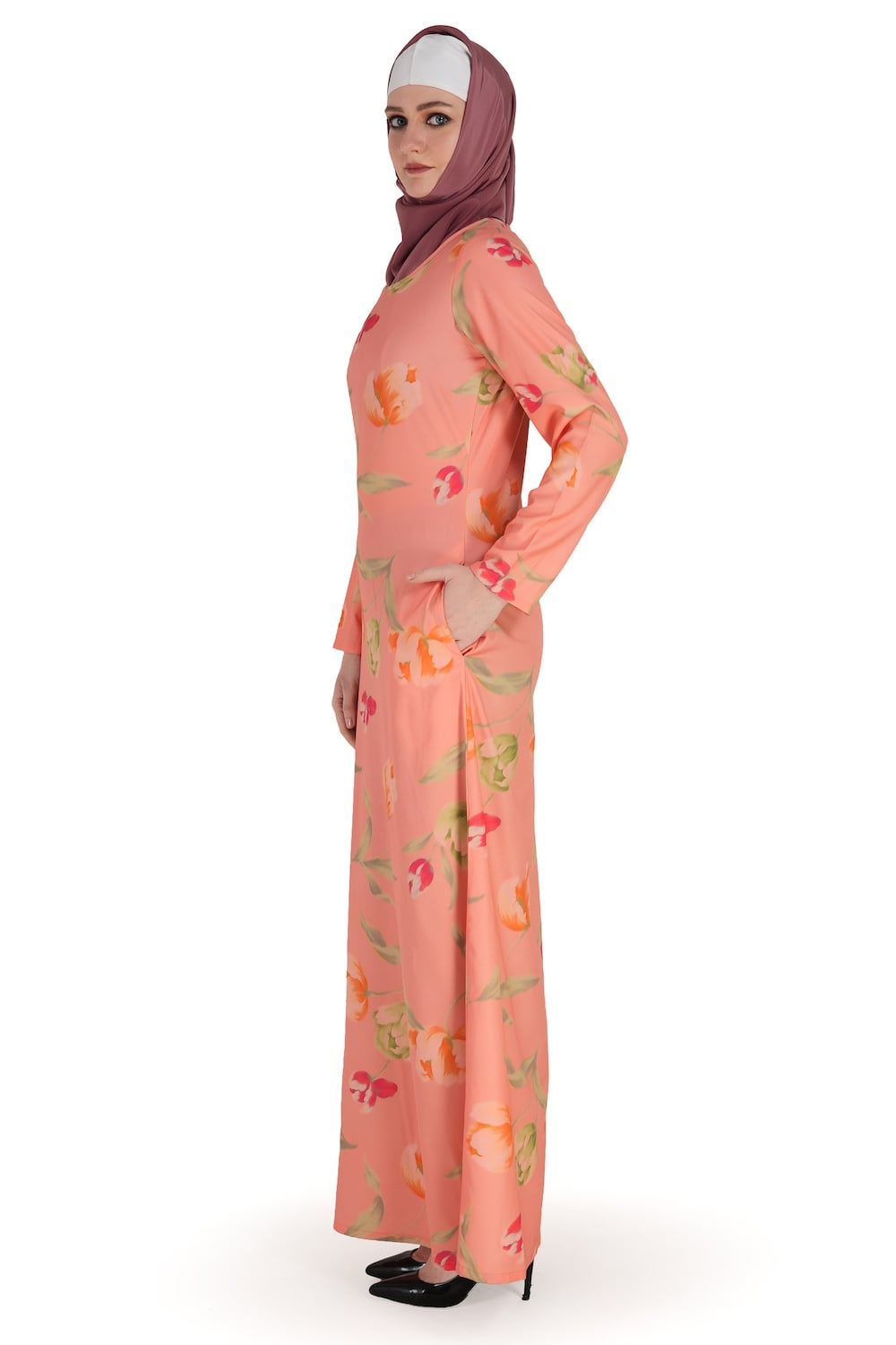 Printed Crepe Abaya AYP-569