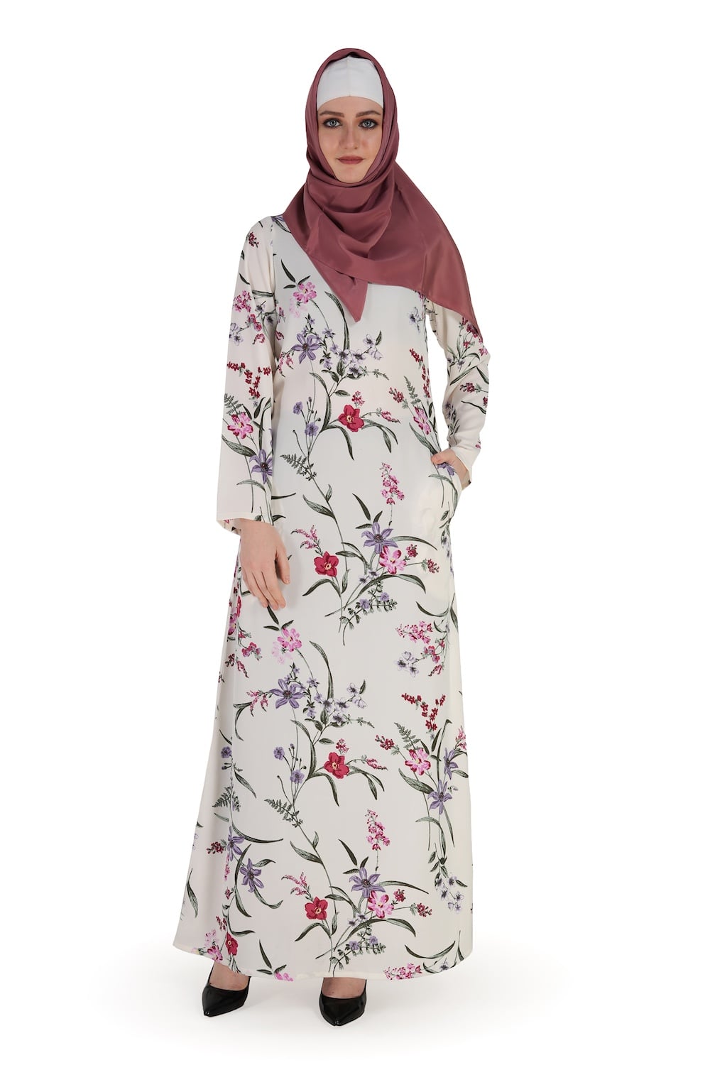 Printed Crepe Abaya AYP-570