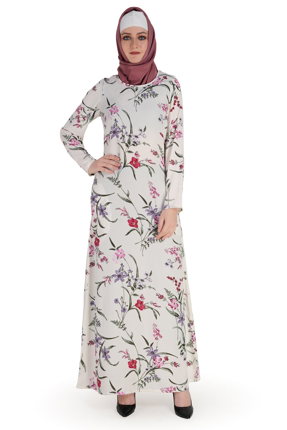 Printed Crepe Abaya AYP-570