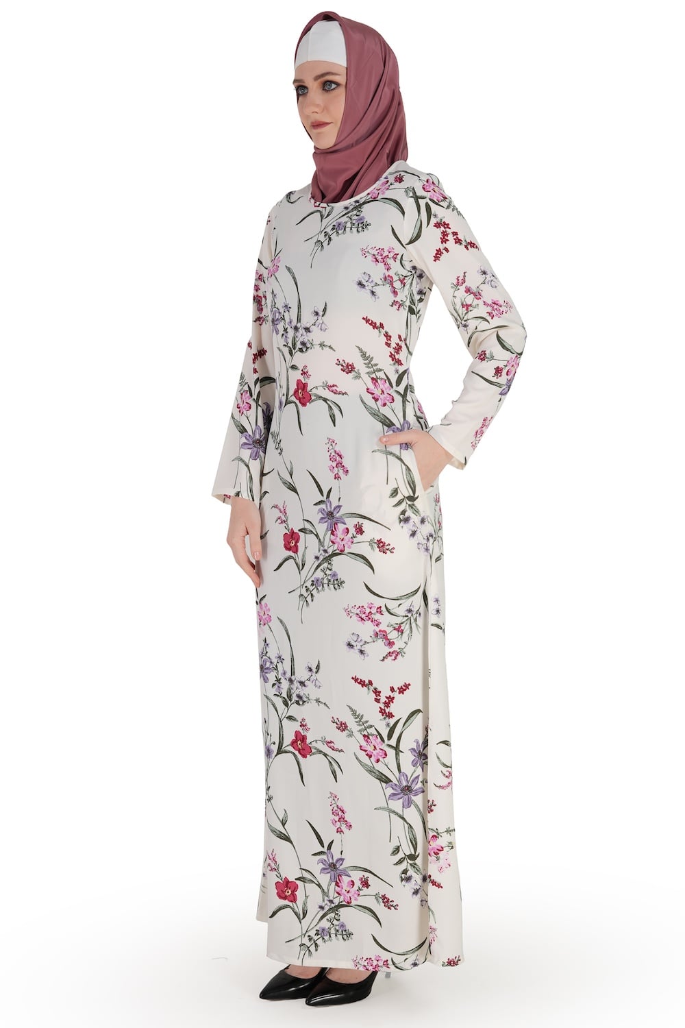 Printed Crepe Abaya AYP-570