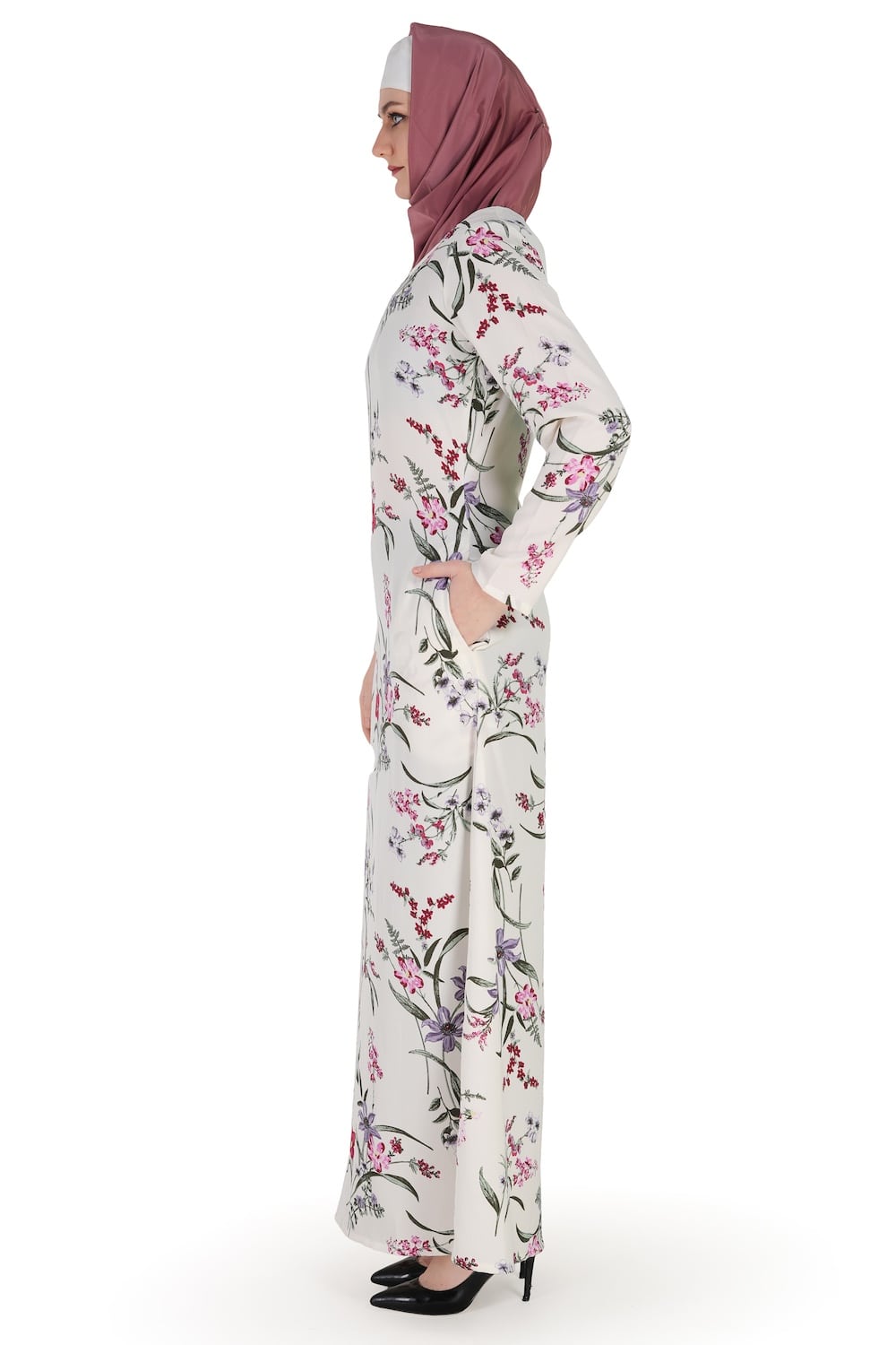 Printed Crepe Abaya AYP-570