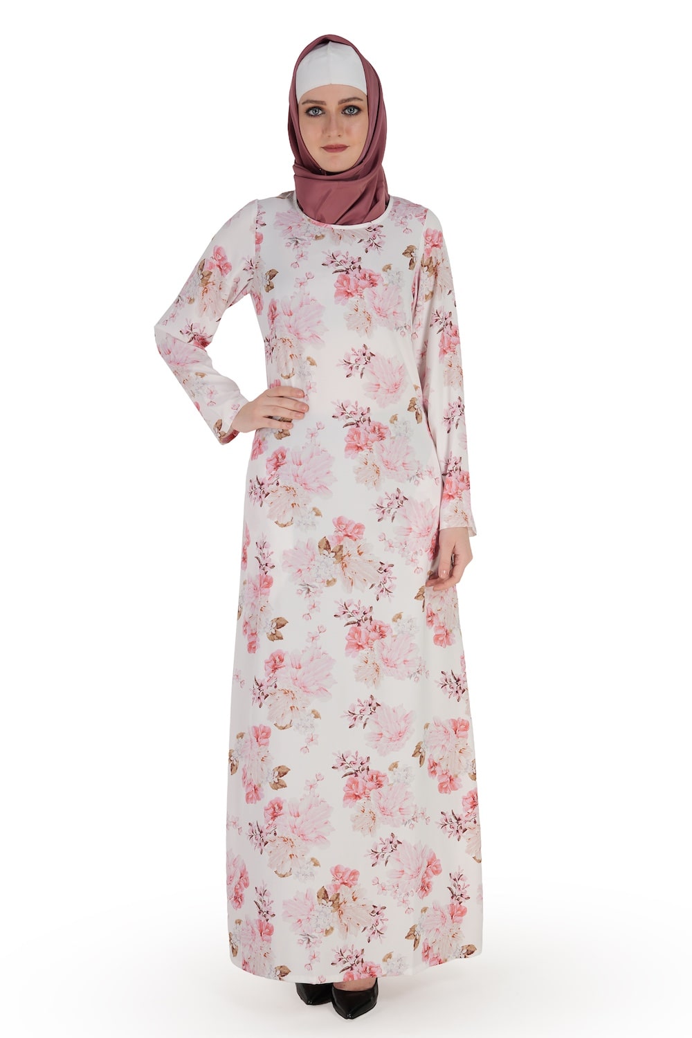 Printed Crepe Abaya AYP-571