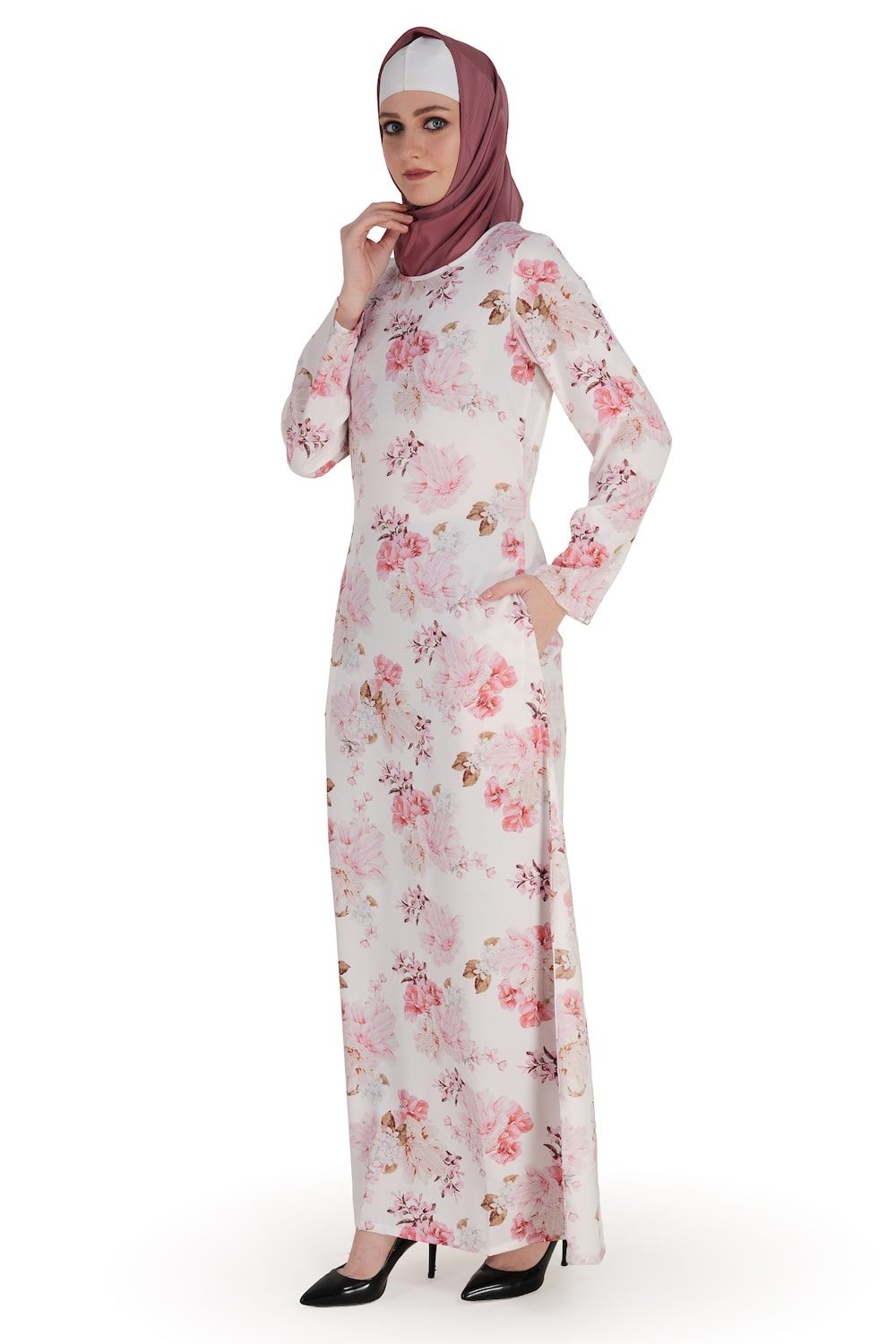 Printed Crepe Abaya AYP-571