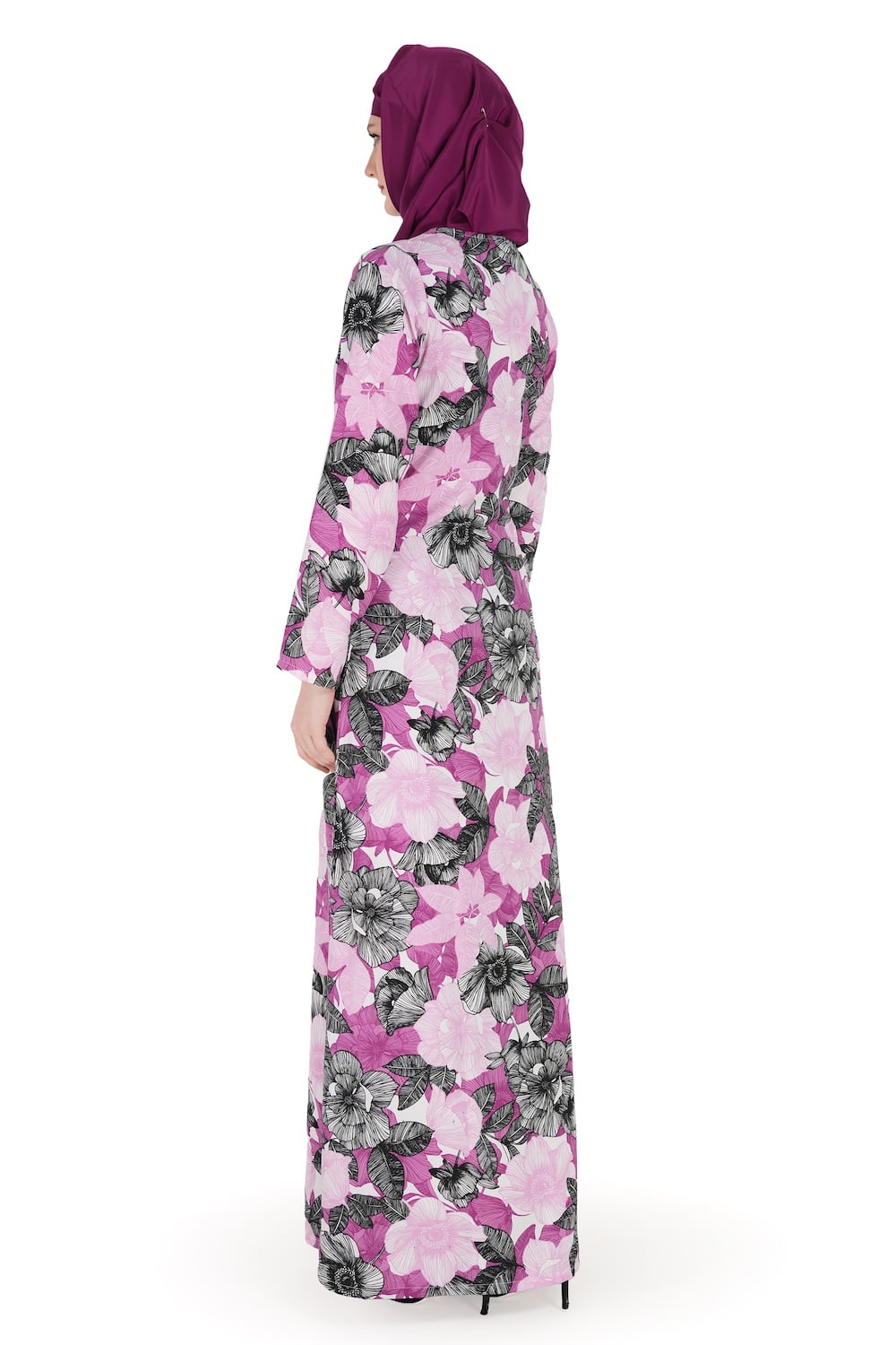 Printed Crepe Abaya AYP-572