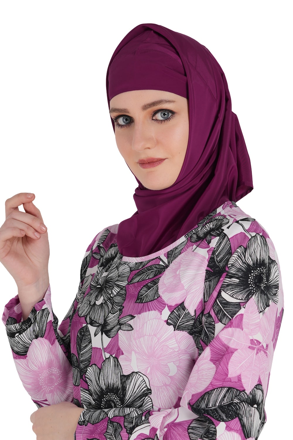 Printed Crepe Abaya AYP-572