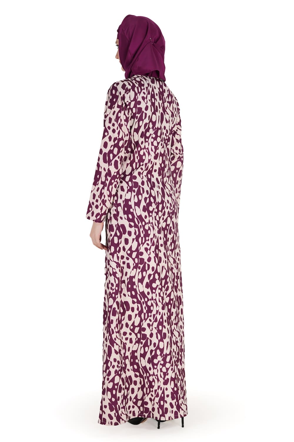 Printed Crepe Abaya AYP-573