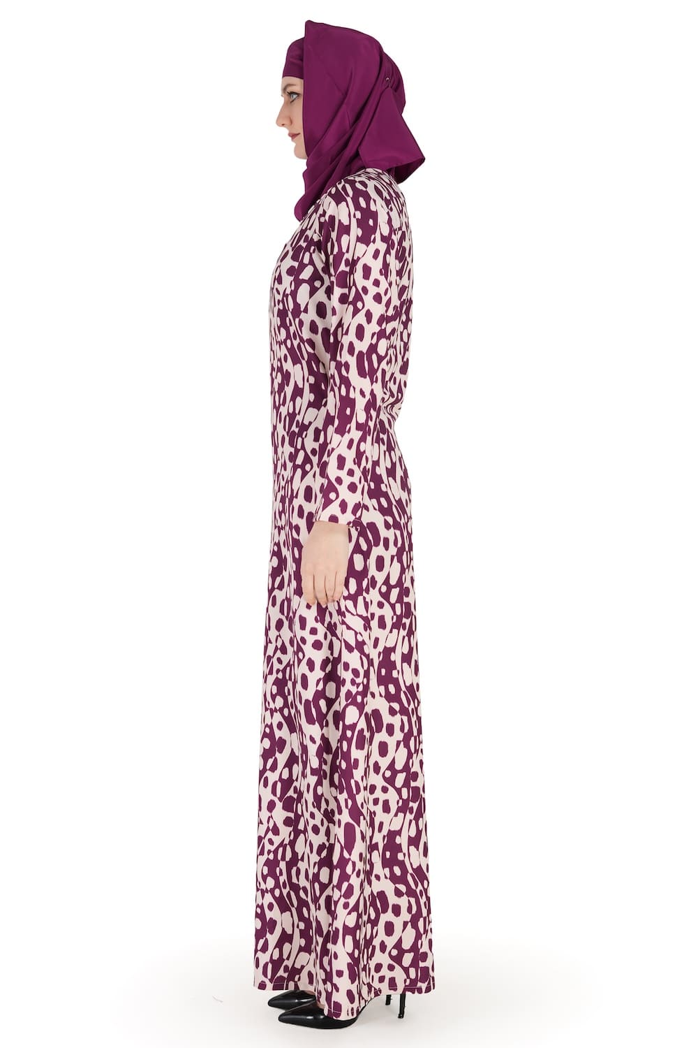 Printed Crepe Abaya AYP-573