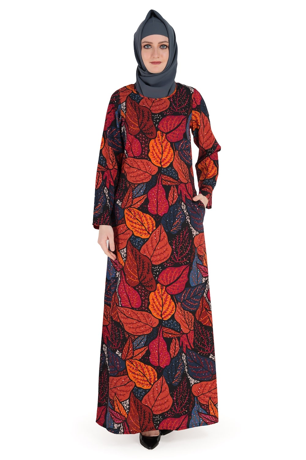 Printed Crepe Abaya AYP-575