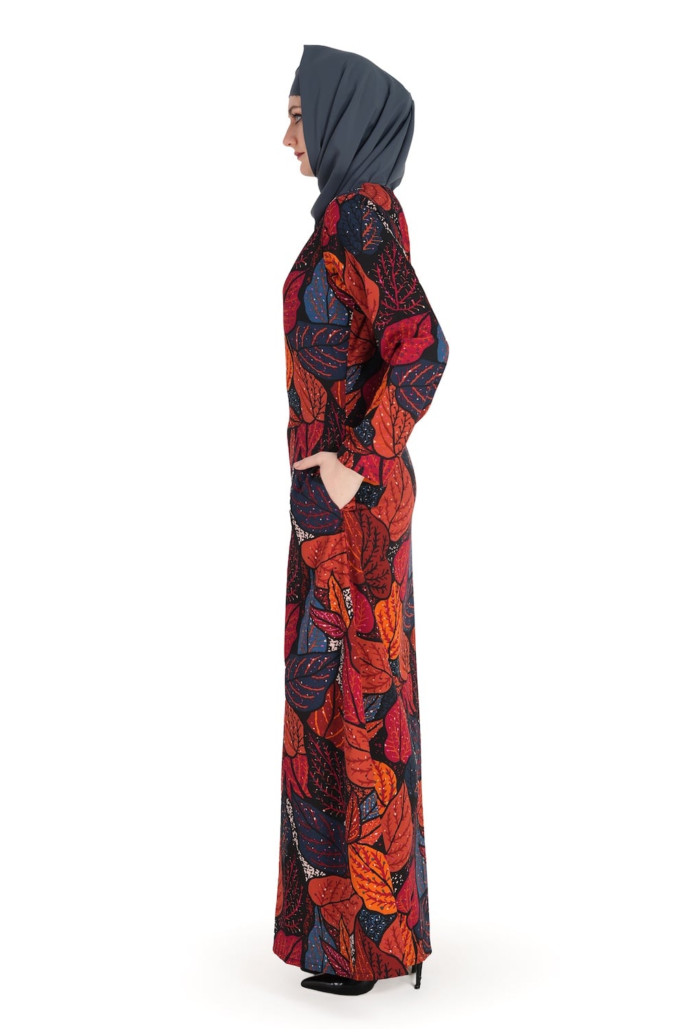 Printed Crepe Abaya AYP-575