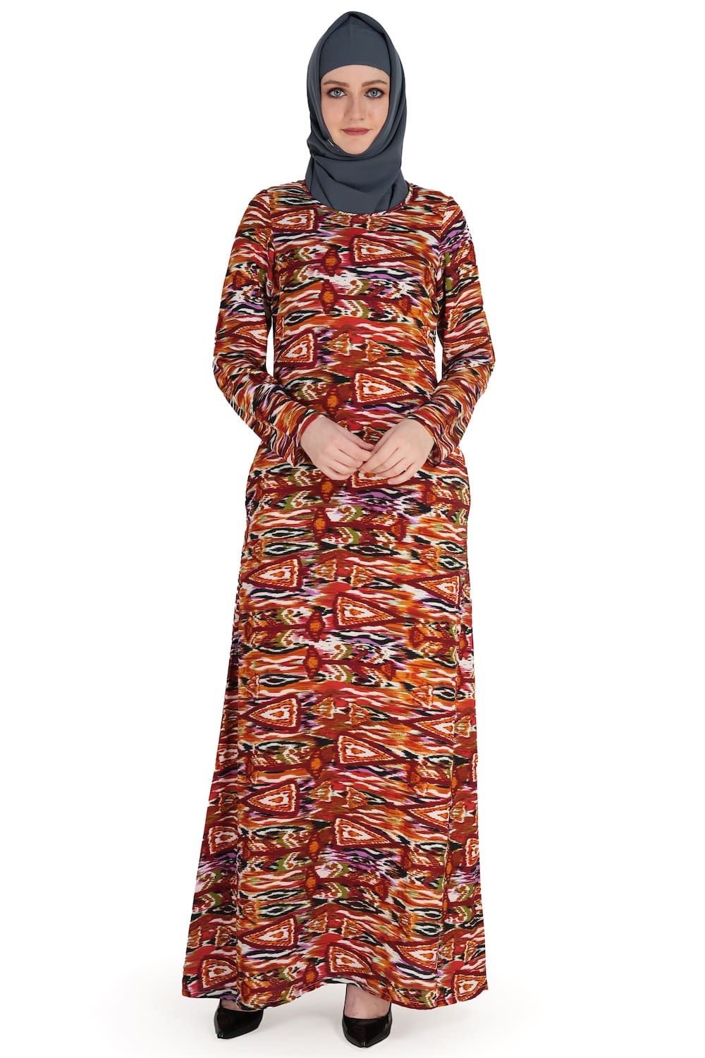 Printed Crepe Abaya AYP-576