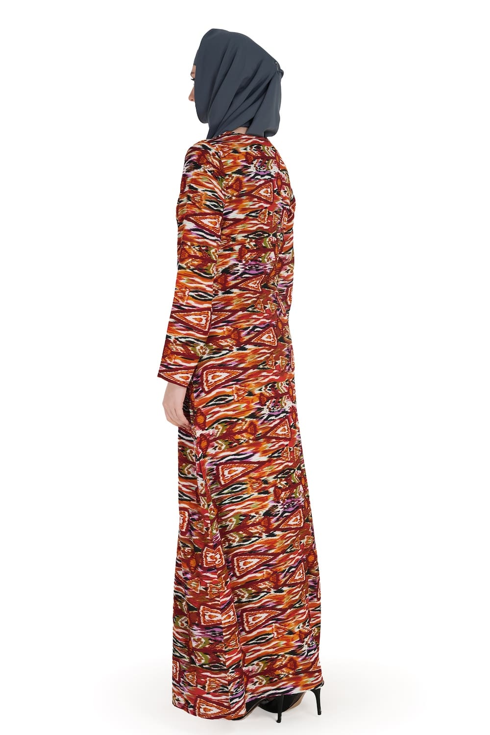 Printed Crepe Abaya AYP-576