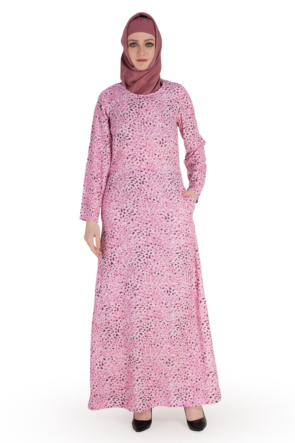 Printed Crepe Abaya AYP-577