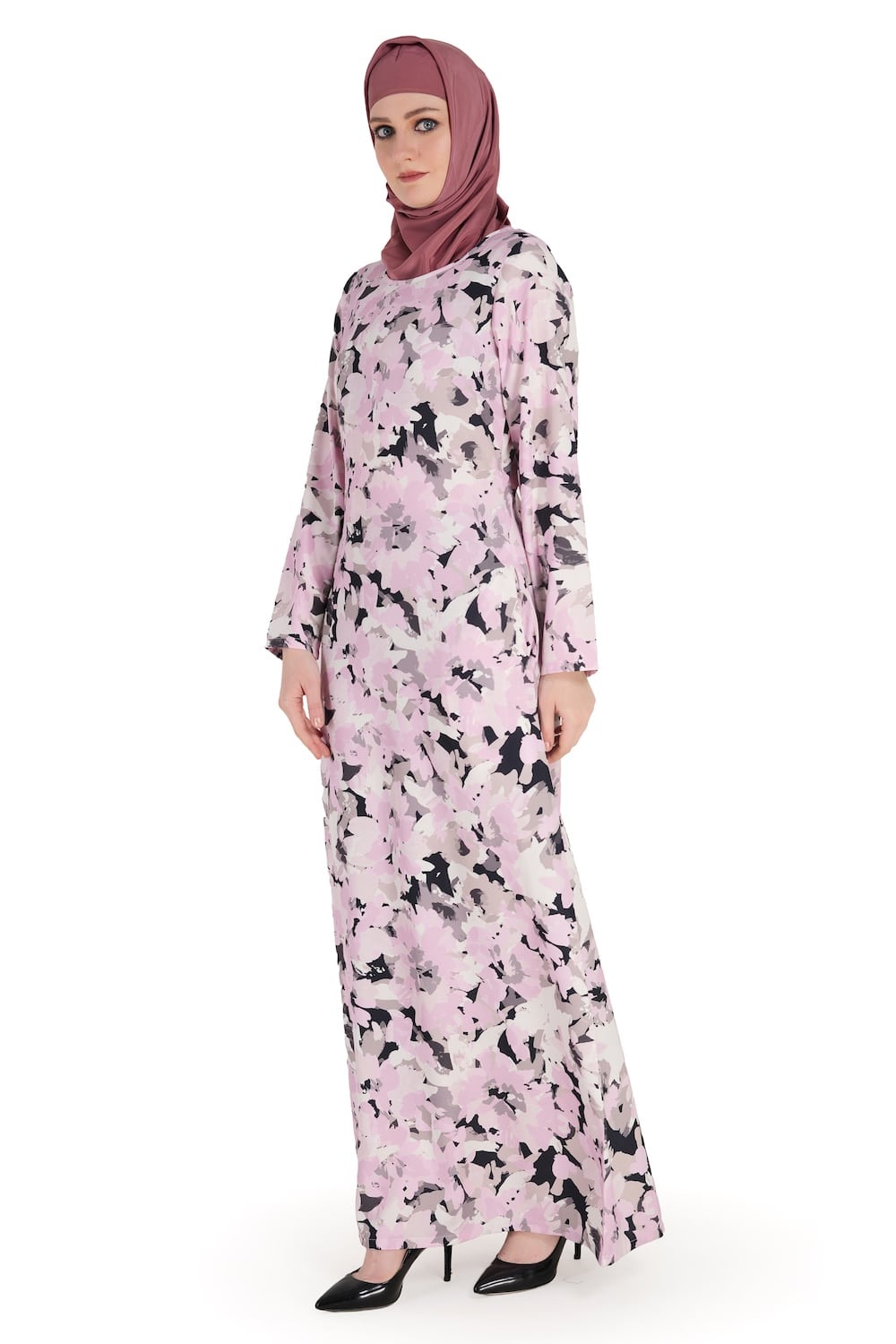 Printed Crepe Abaya AYP-578