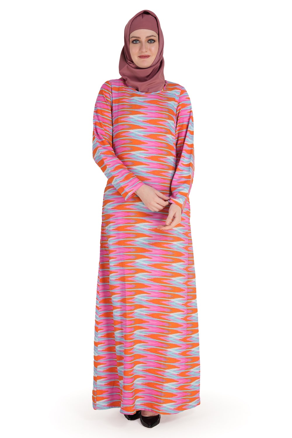 Printed Crepe Abaya AYP-579