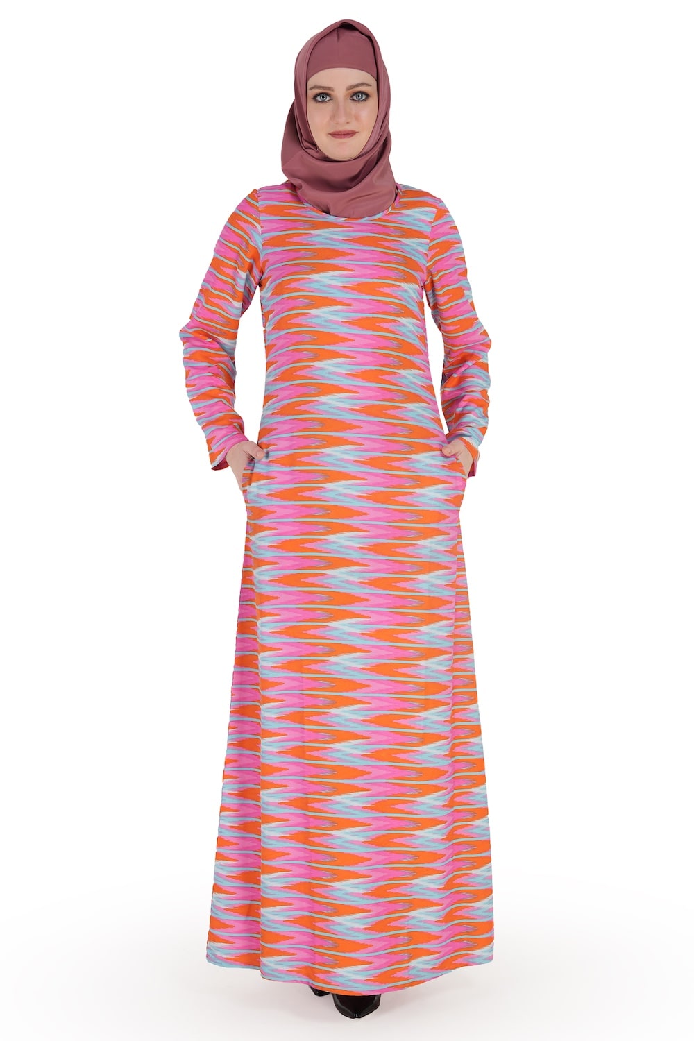 Printed Crepe Abaya AYP-579