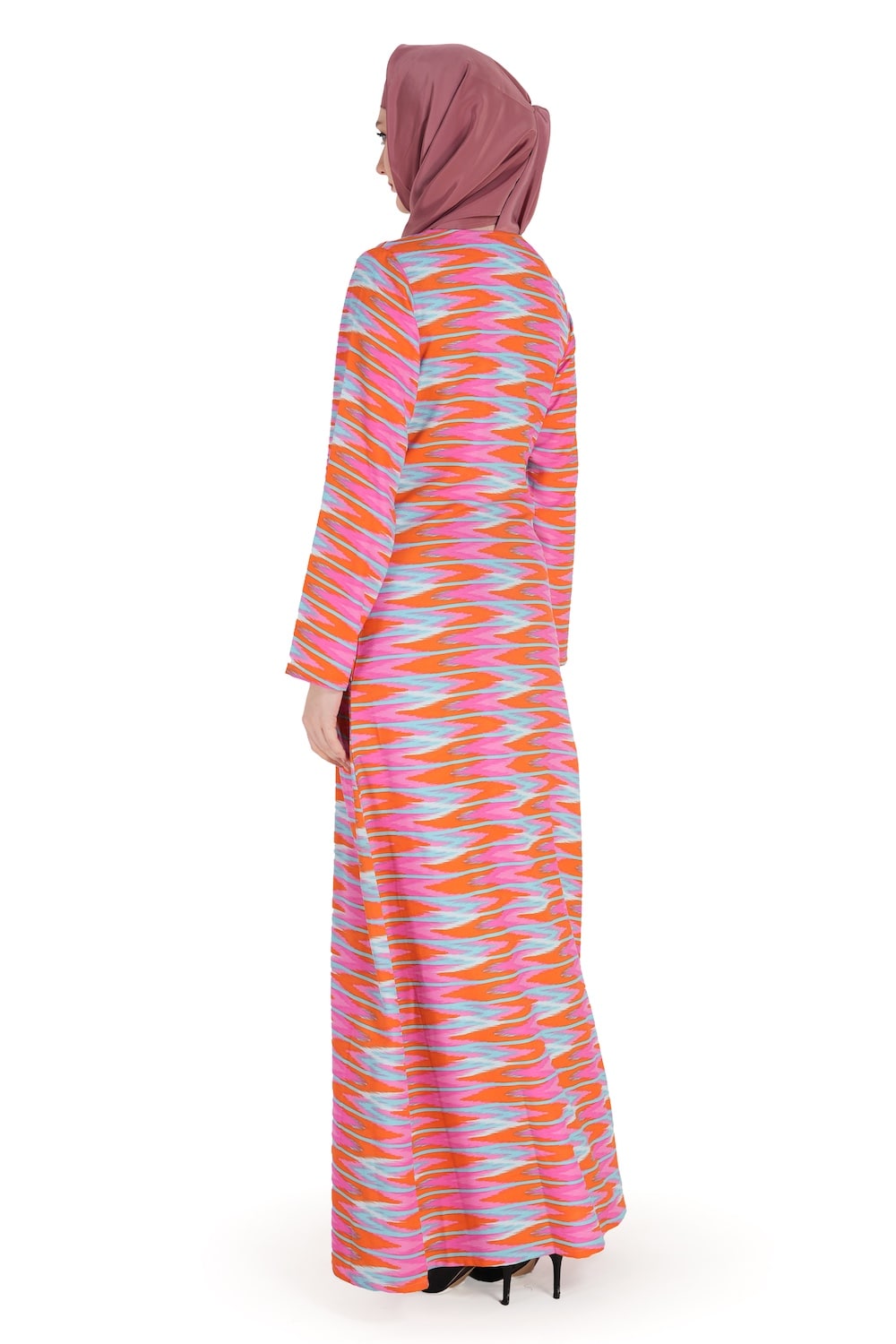 Printed Crepe Abaya AYP-579