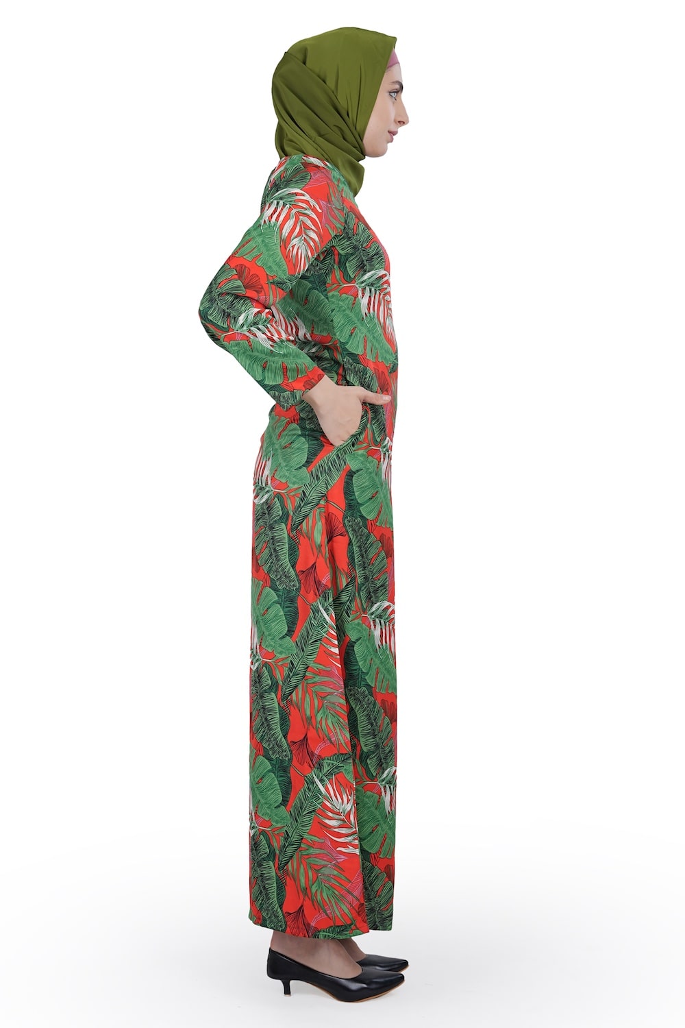 Printed Crepe Abaya AYP-592