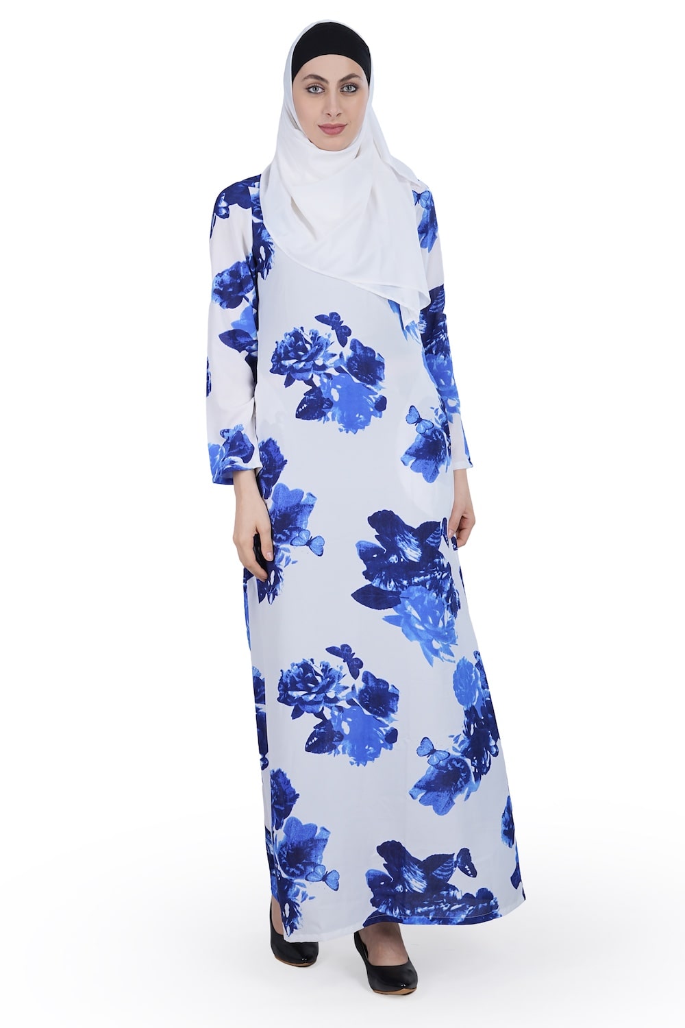 Printed Crepe Abaya AYP-593