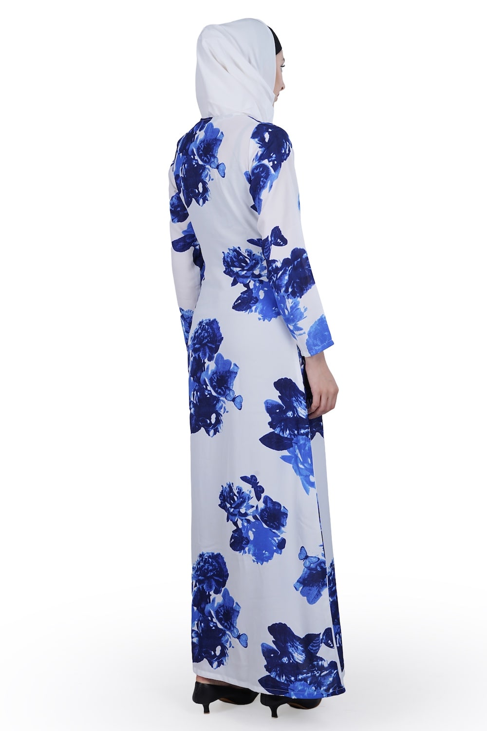 Printed Crepe Abaya AYP-593