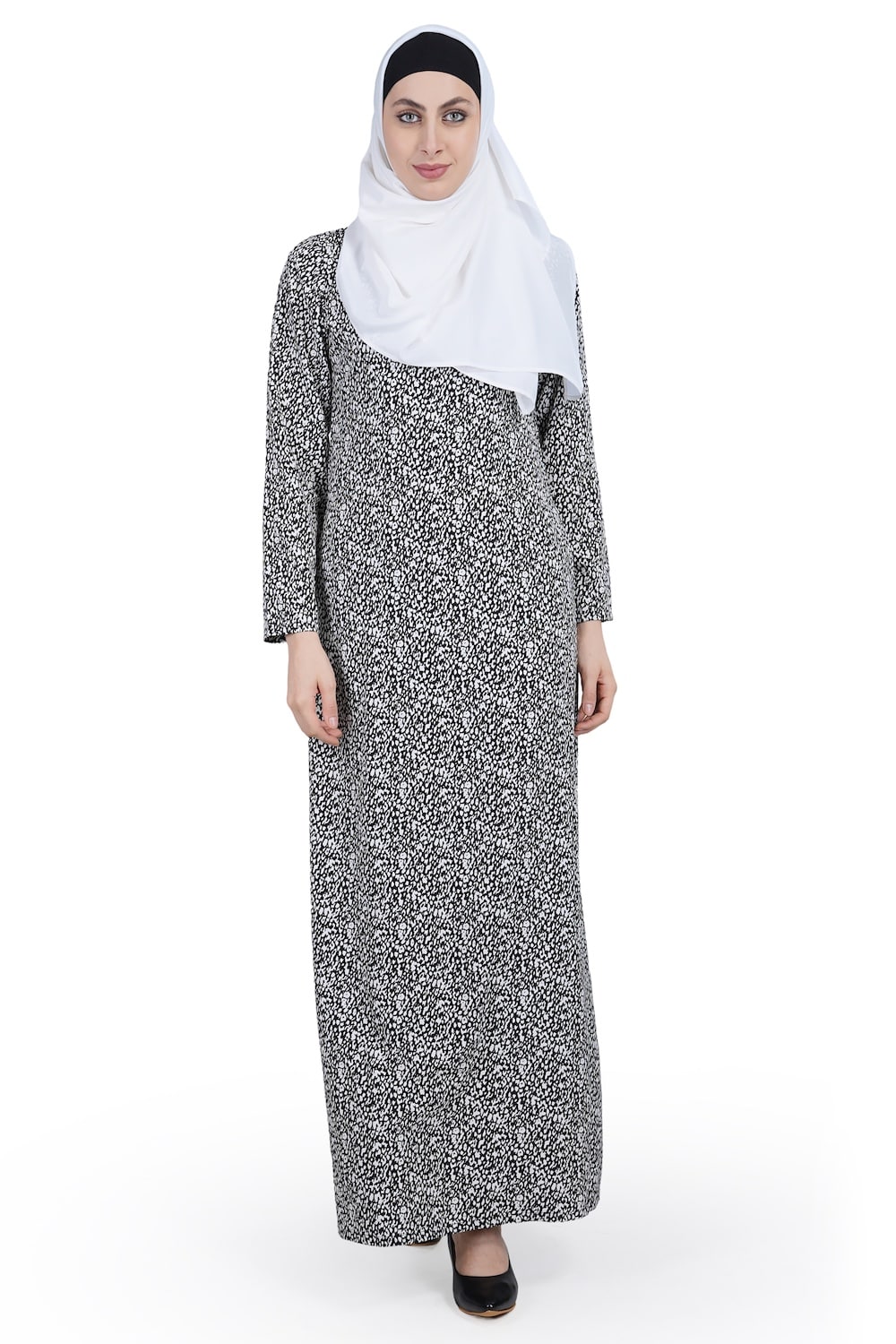 Printed Crepe Abaya AYP-594