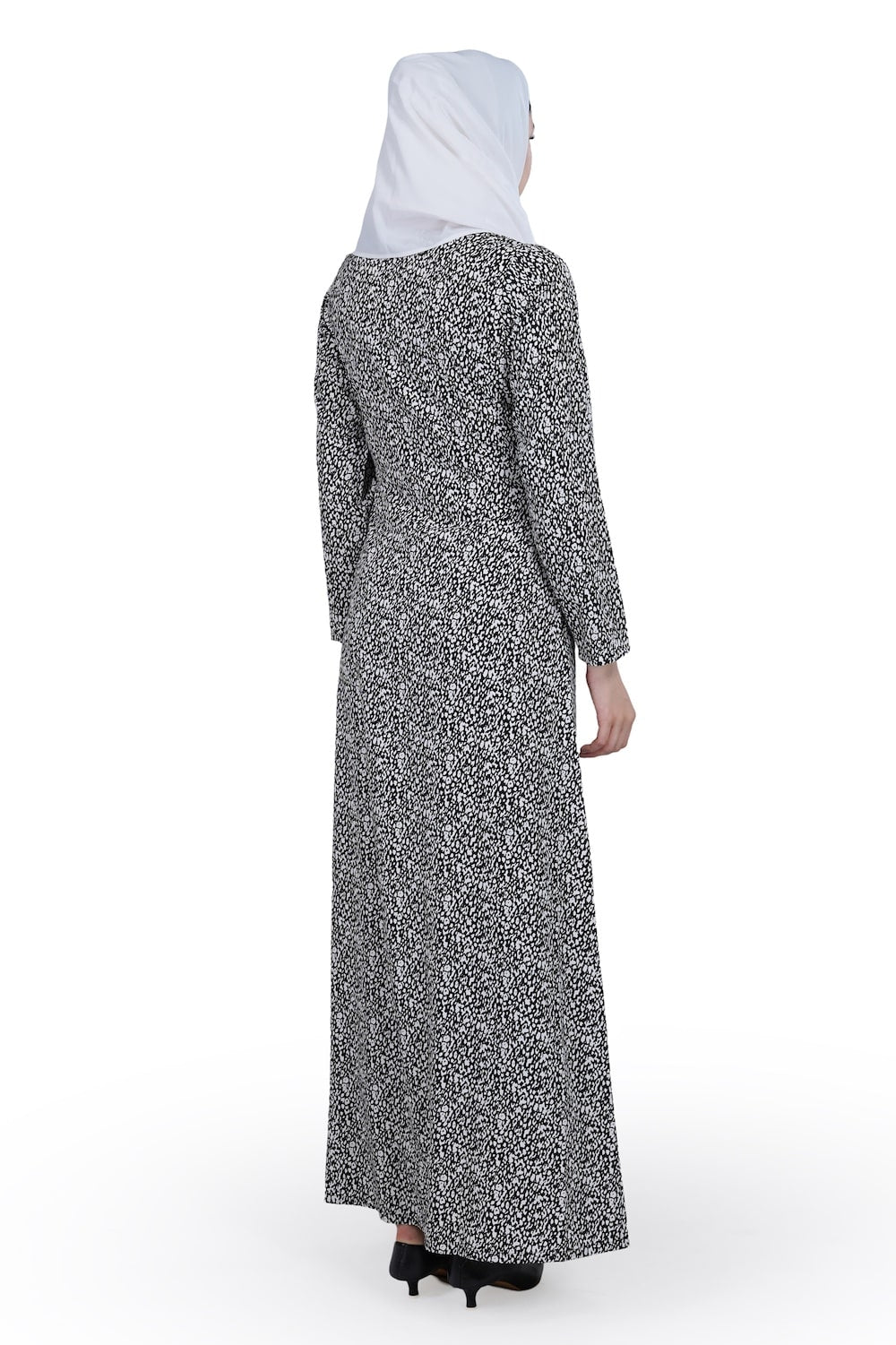 Printed Crepe Abaya AYP-594