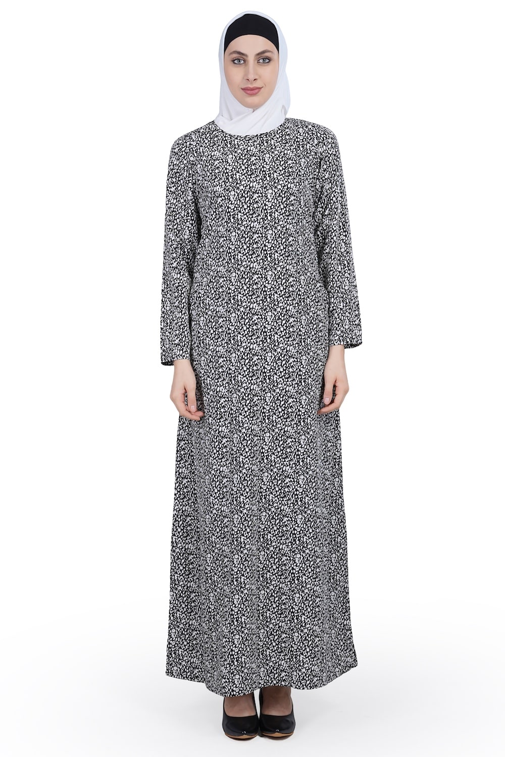 Printed Crepe Abaya AYP-594