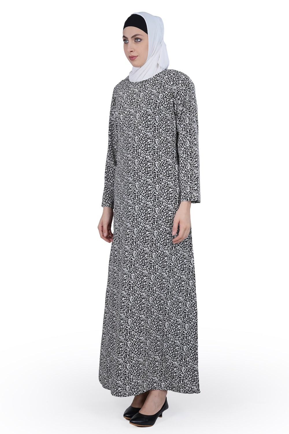 Printed Crepe Abaya AYP-594