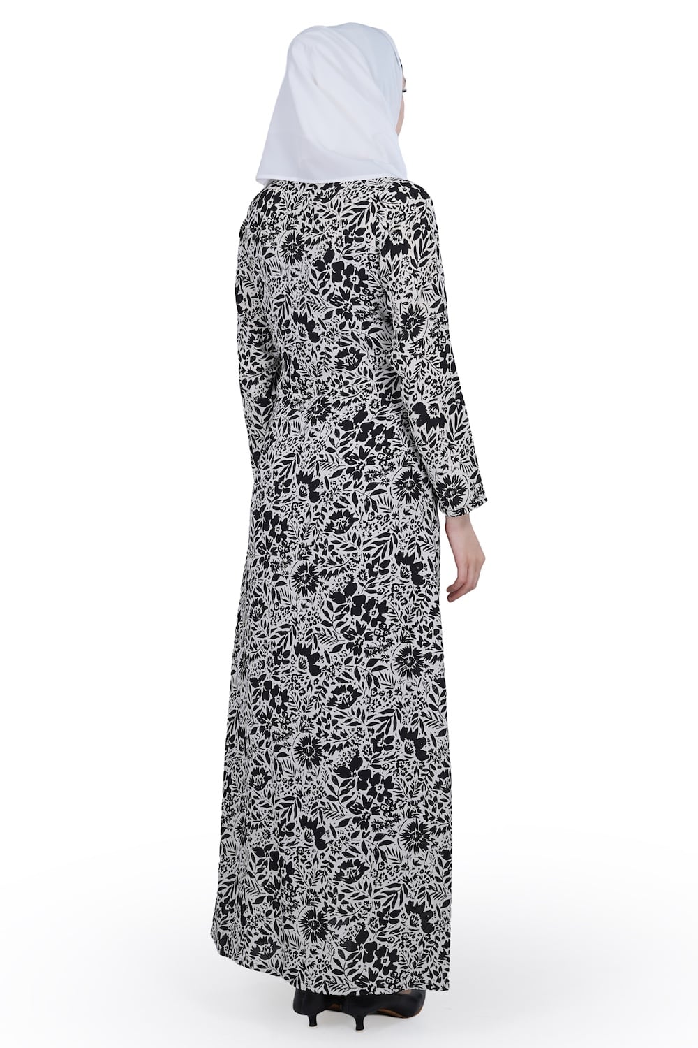 Printed Crepe Abaya AYP-596