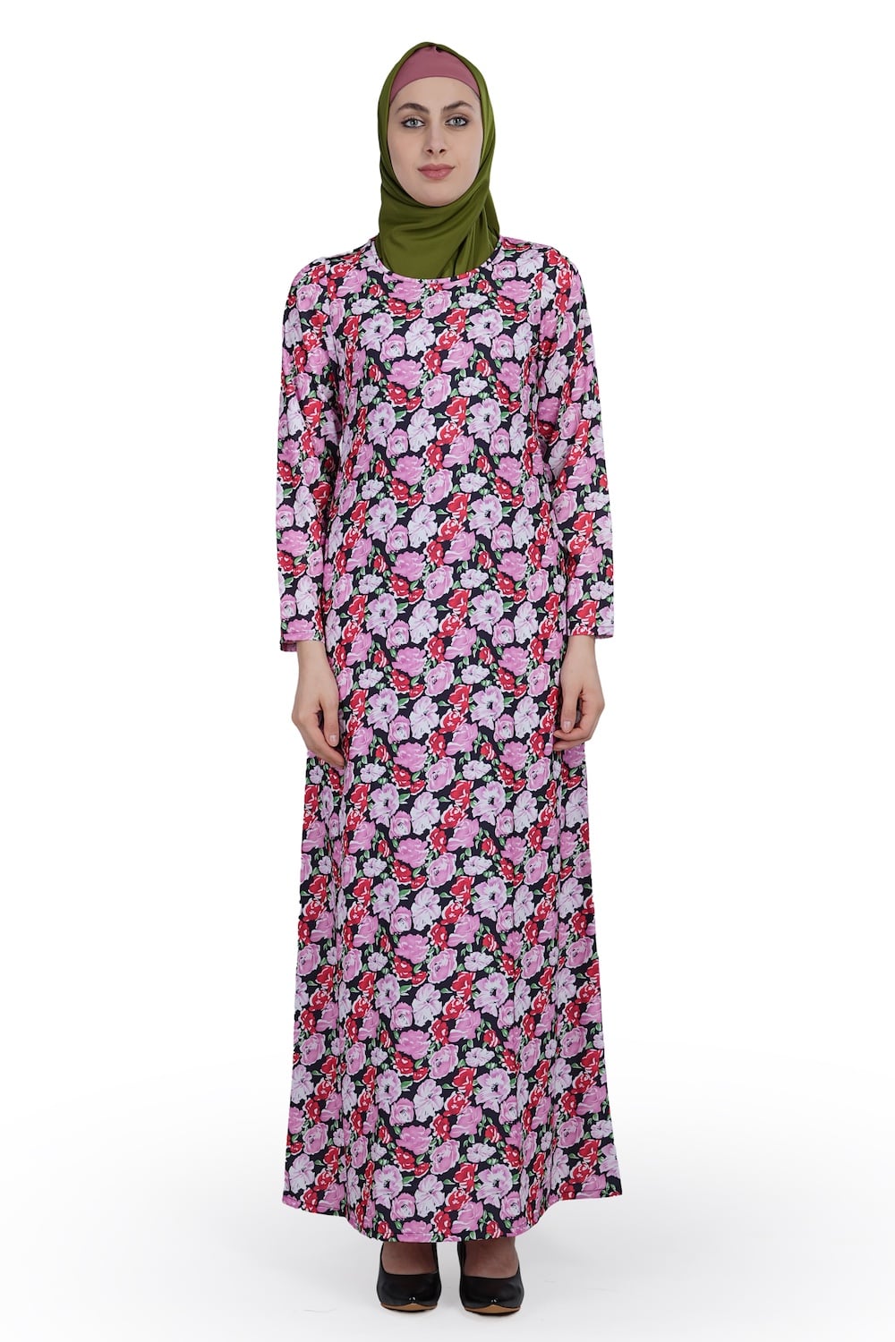 Printed Crepe Abaya AYP-597