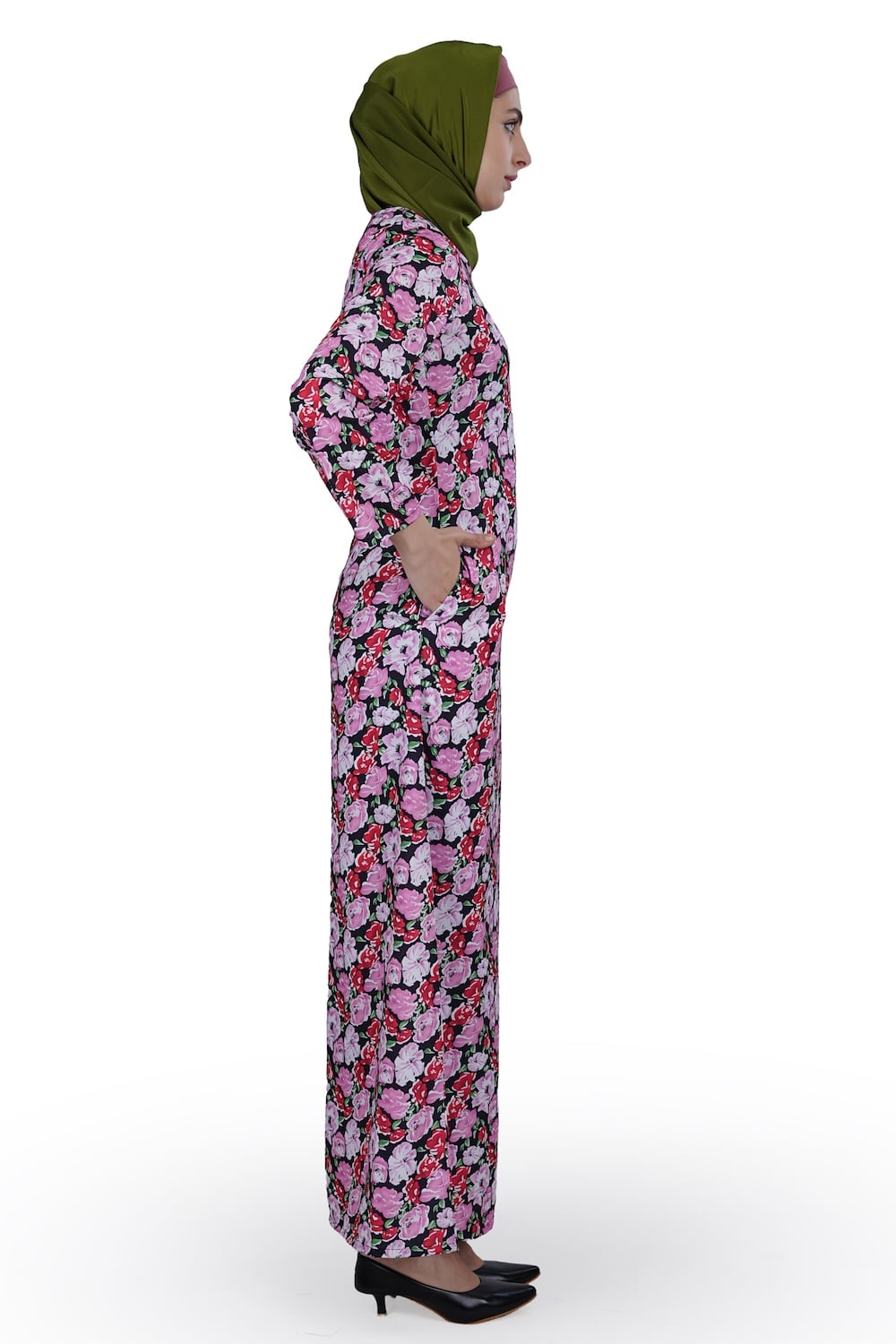 Printed Crepe Abaya AYP-597