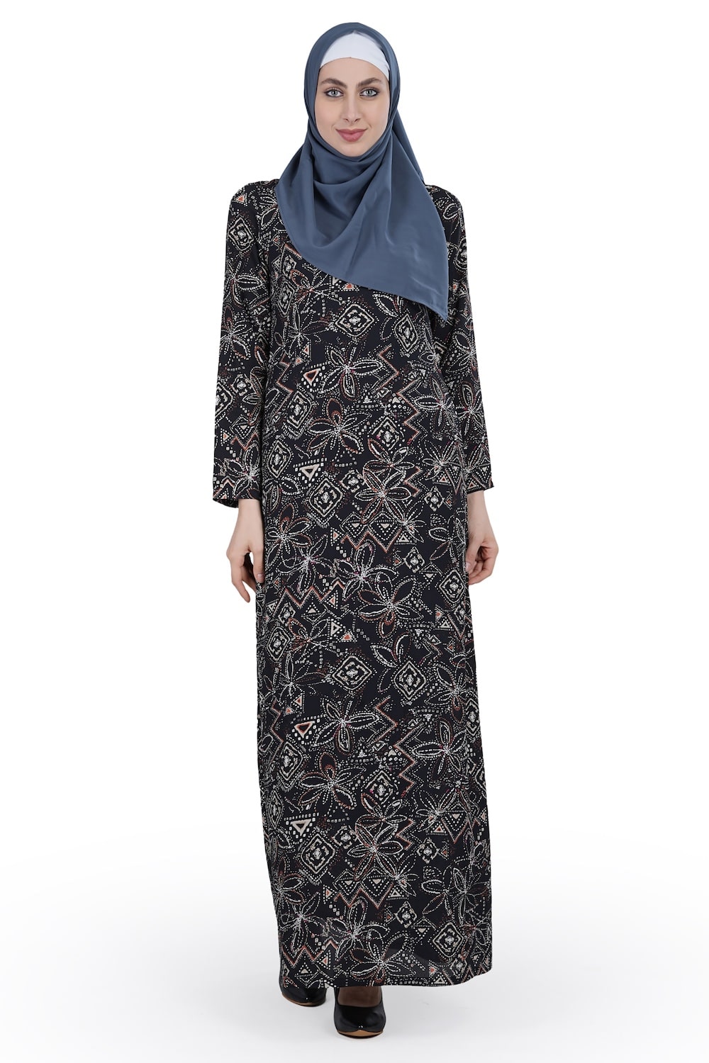 Printed Crepe Abaya AYP-599