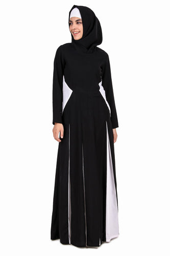 Colorblock Inset Anarkali Abaya