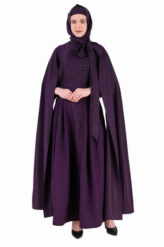 Designer Royal Look Hanging Sleeves Abaya