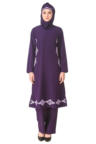 Navil Purple Salwar Kamez