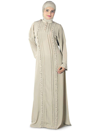 Subuhi Warm Grey Abaya